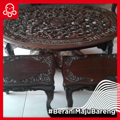  1 set kursi tamu ukiran Jepara