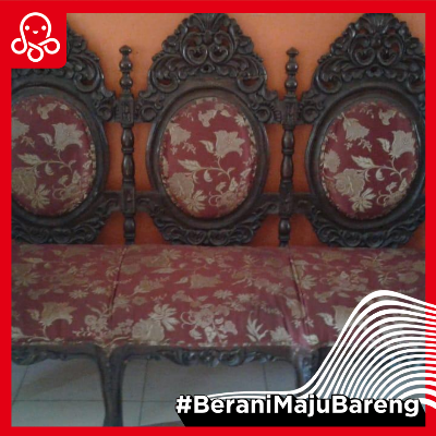  1 set kursi tamu ukiran Jepara