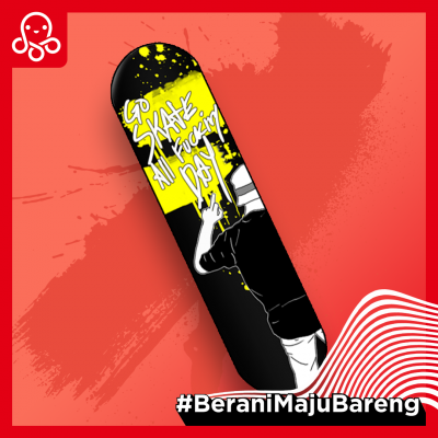 Papan Skateboard x Art Worker (Trio Muharam)